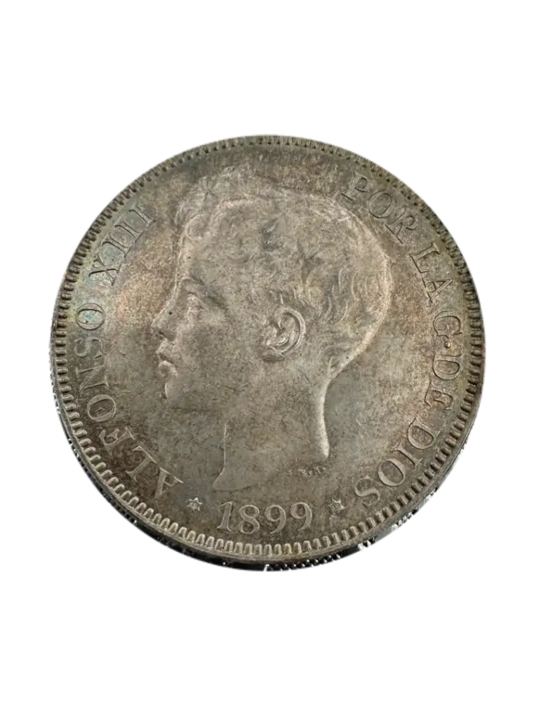ALFONSO XIII DEL AÑO 1899 DE 5 PESETAS