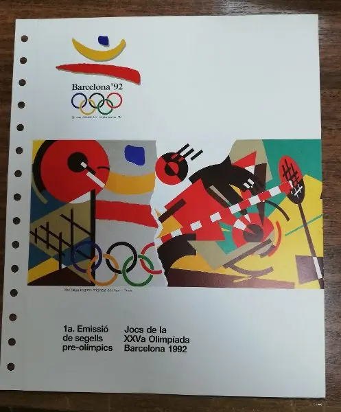 Nº 1 DOCUMENTO FILATELICO 1ª EMISION PRE-OLIMPICOS DEL AÑO 1989
