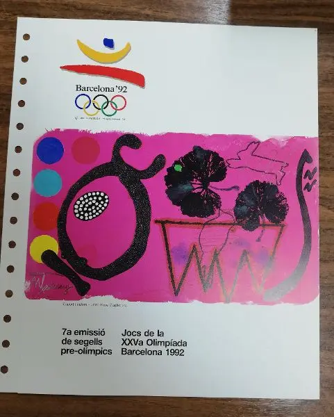 Nº 7 DOCUMENTO FILATELICO 7ª EMISION PRE-OLIMPICOS DEL AÑO 1991