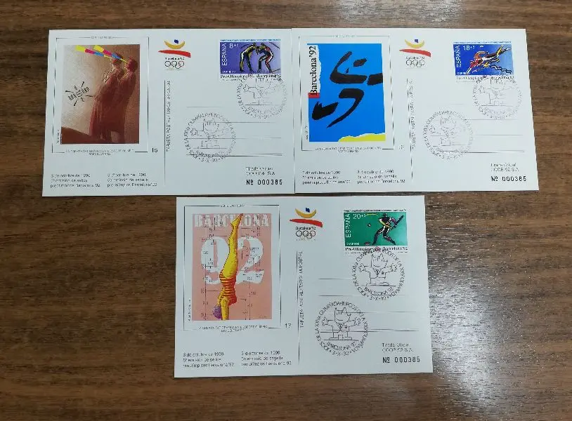 5ª EMISION TARJETAS PRE-OLIMPICAS DEL AÑO 1990