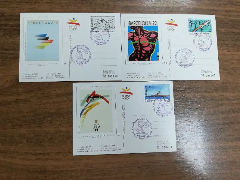 6ª EMISION TARJETAS PRE-OLIMPICAS DEL AÑO 1991