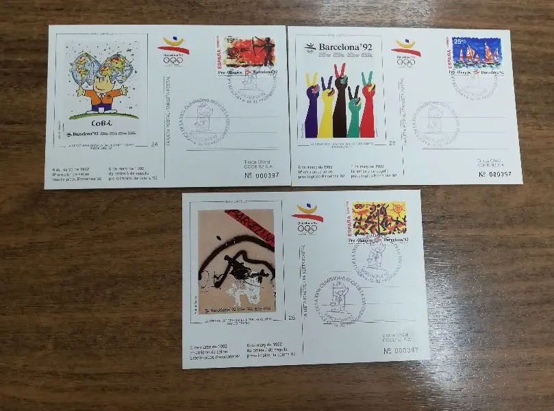 8ª EMISION TARJETAS PRE-OLIMPICAS DEL AÑO 1992