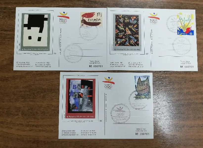2ª EMISION TARJETAS POSTALES OLIMPICAS DEL AÑO 1992