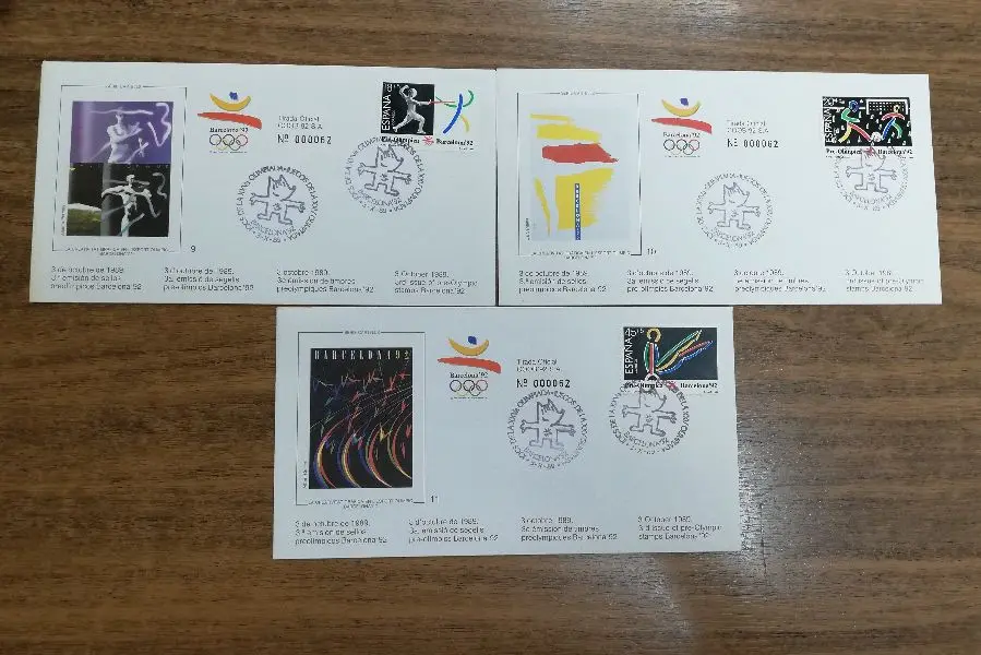 3ª EMISION SOBRES PRE-OLIMPICOS DEL AÑO 1989