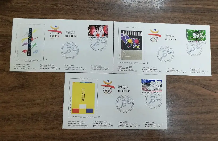 4ª EMISION SOBRES PRE-OLIMPICOS DEL AÑO 1990