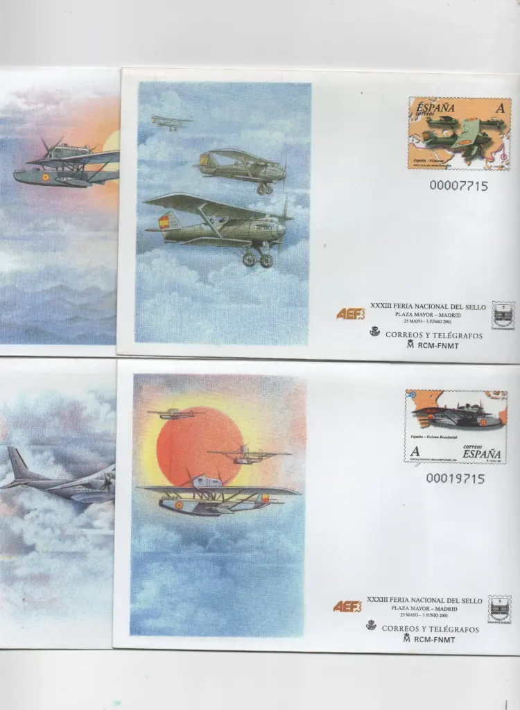 2001 Nº69/72 FERIA NACIONAL DEL SELLO (4 SOBRES)