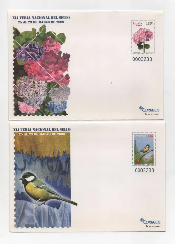 2009 Nº125/126 FERINA NACIONAL DEL SELLO (2 SOBRES)