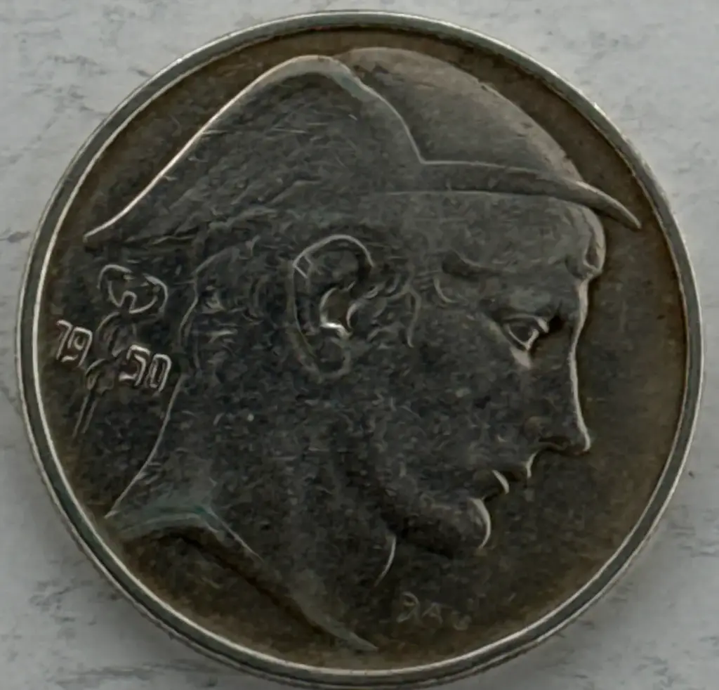 BELGICA DEL AÑO 1950 DE 20 FRANCOS