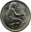 ALEMANIA DEL AÑO 1949 DE 50 PFENNIG