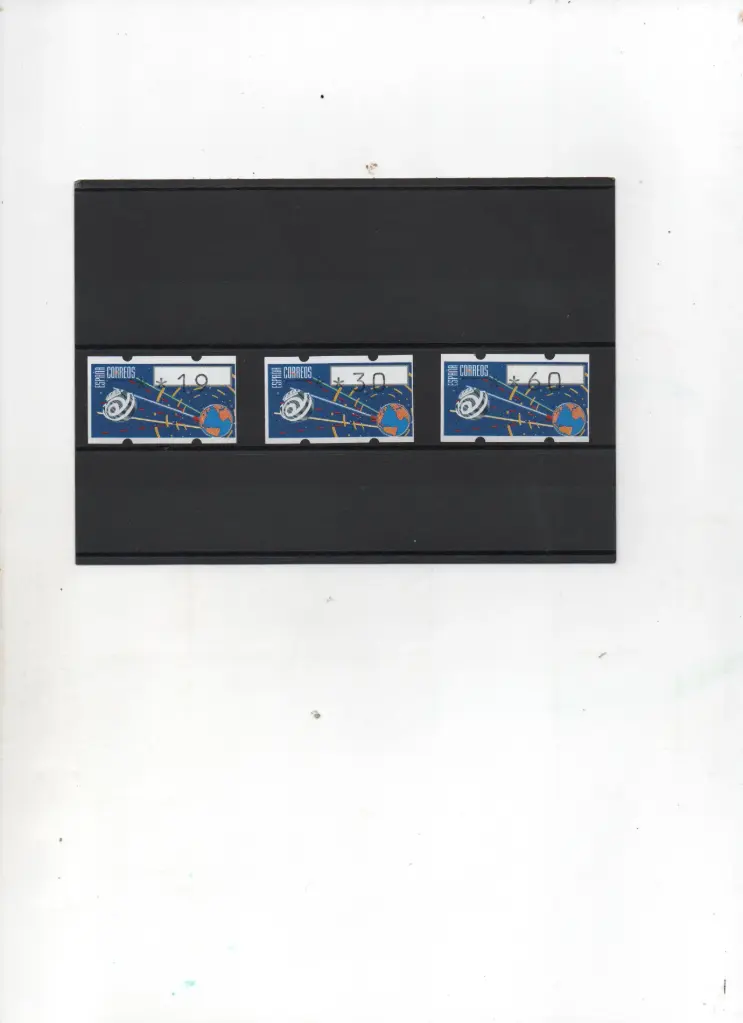 ETIQUETAS SERIE BASICA 3 VALORES SIN NUMERO AÑO 1996