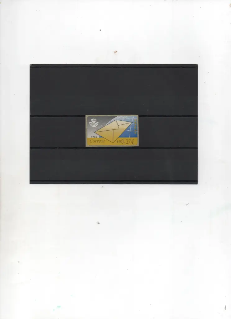 ETIQUETA CARTA Y GLOBO TERRAQUEO 1 VALOR AÑO 1994