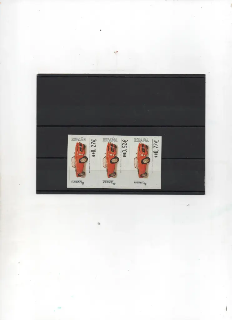 ETIQUETAS COCHES DE EPOCA PEUGEOT BEBE 3 VALORES AÑO 2001