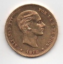 ESPAÑA ALFONSO XII DEL AÑO 1878*78 DE 25 PESETAS