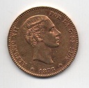 ESPAÑA ALFONSO XII DEL AÑO 1876*76 DE 25 PESETAS
