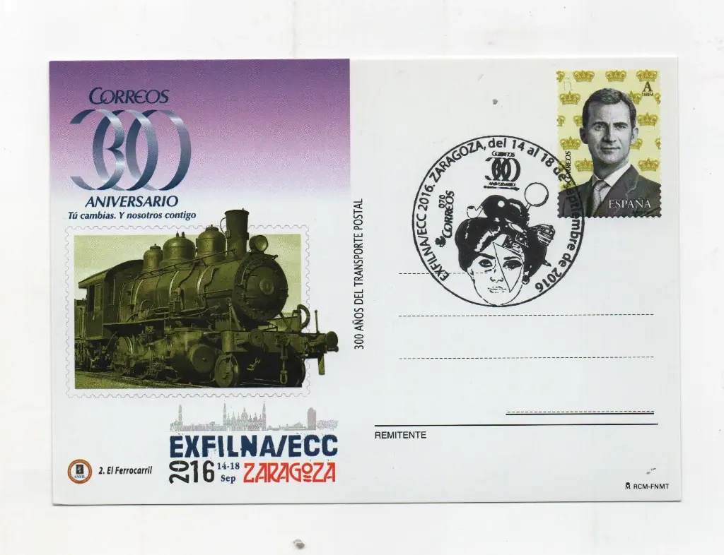 300 AÑOS DEL TRANSPORTE POSTAL Nº111 CIRCULADA AÑO 2016