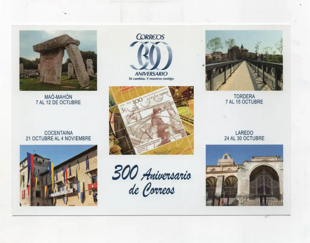FESOFI 300 ANIVERSARIO DE CORREOS Nº118 AÑO 2016