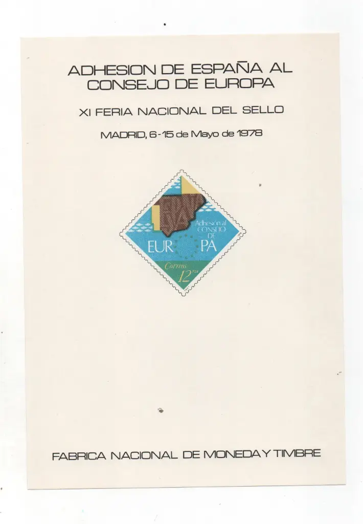 ADHESION DE ESPAÑA AL CONSEJO DE EUROPA Nº64 AÑO 1978