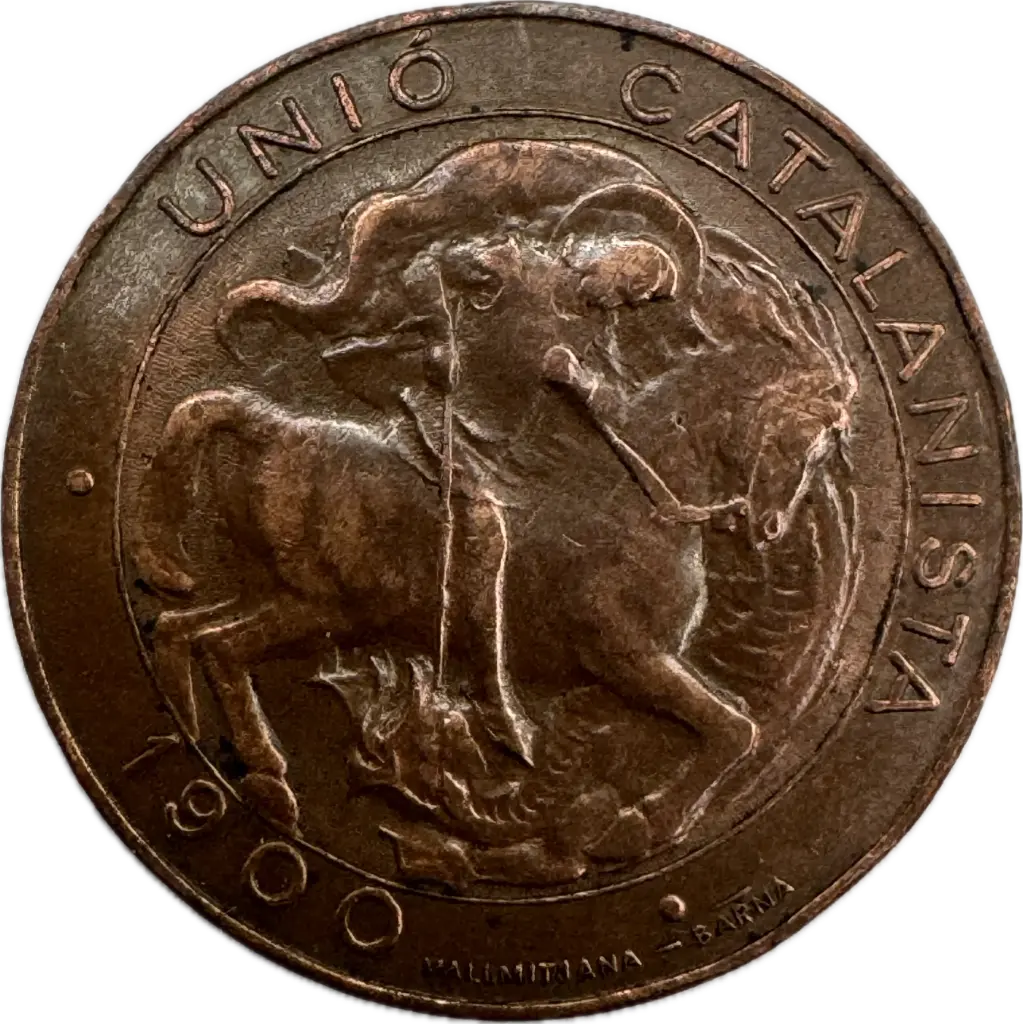 UNION CATALANISTA DEL AÑO 1900 DE 5 CENTIMOS