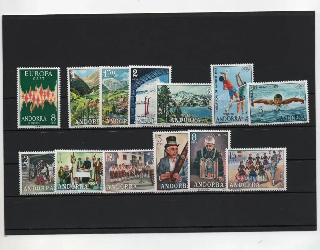 ANDORRA ESPAÑOLA AÑO 1972 COMPLETO NUEVOS