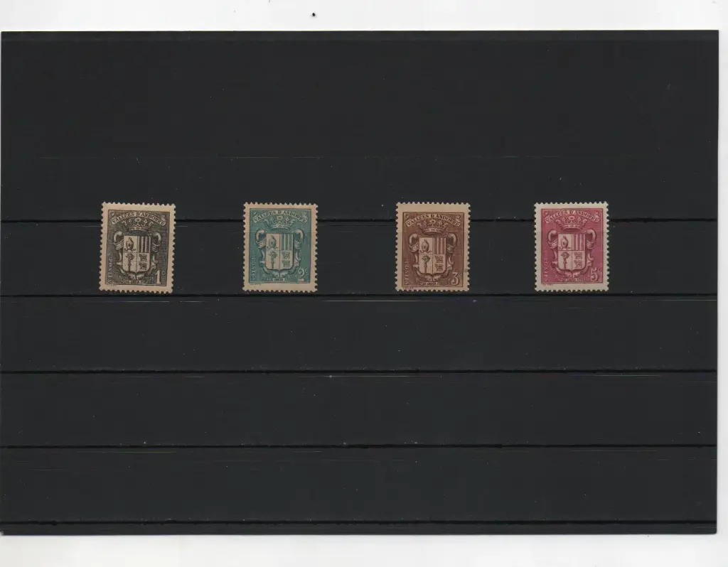 ANDORRA FRANCESA AÑO 1937-43 SUELTOS Nº47,48,49,50 NUEVOS