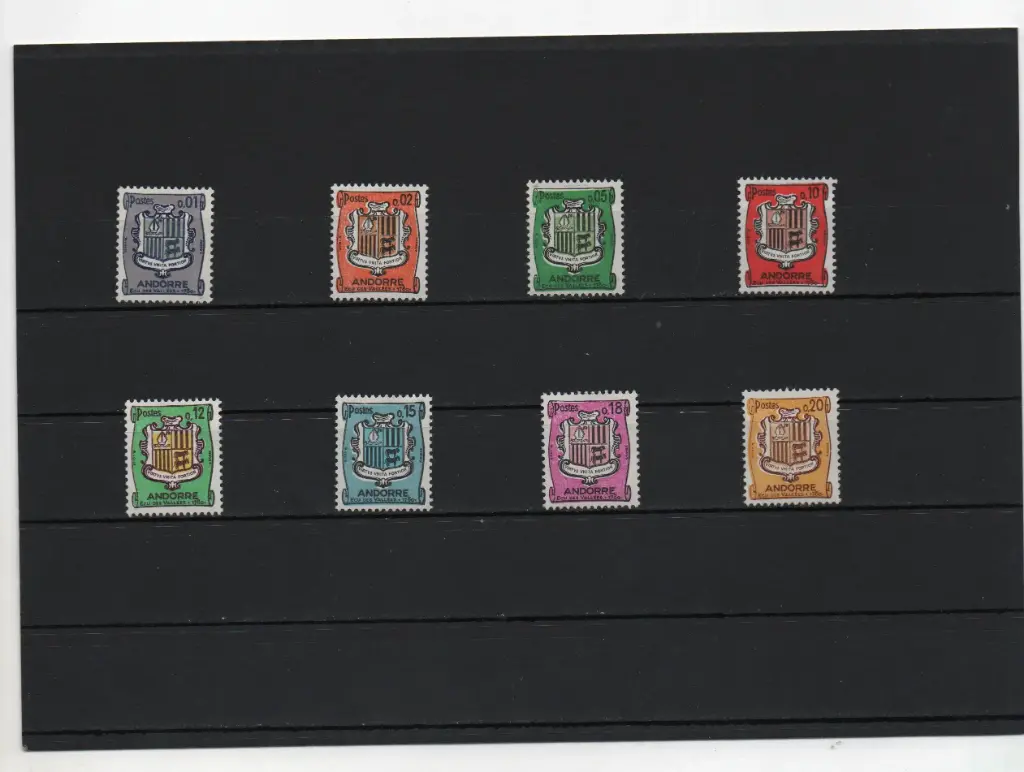 ANDORRA FRANCESA AÑO 1961-71, Nº153A/157 COMPLETO NUEVOS