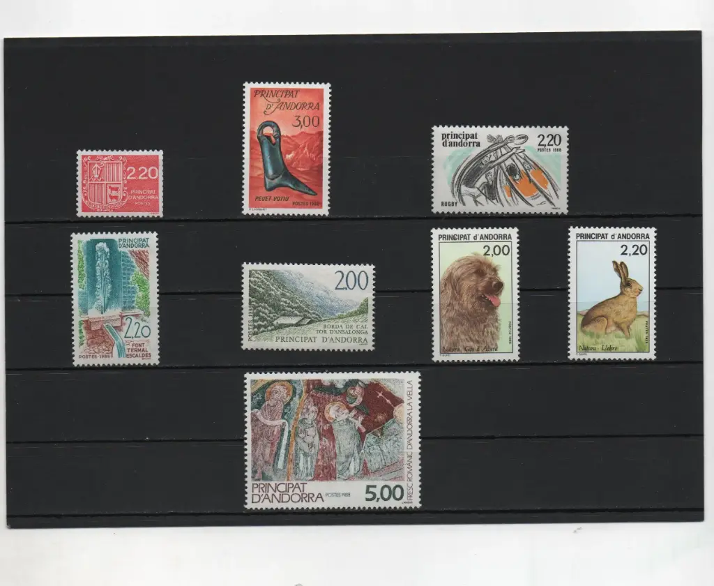 ANDORRA FRANCESA AÑO 1988 INCOMPLETO NUEVOS (FALTA Nº369/70)