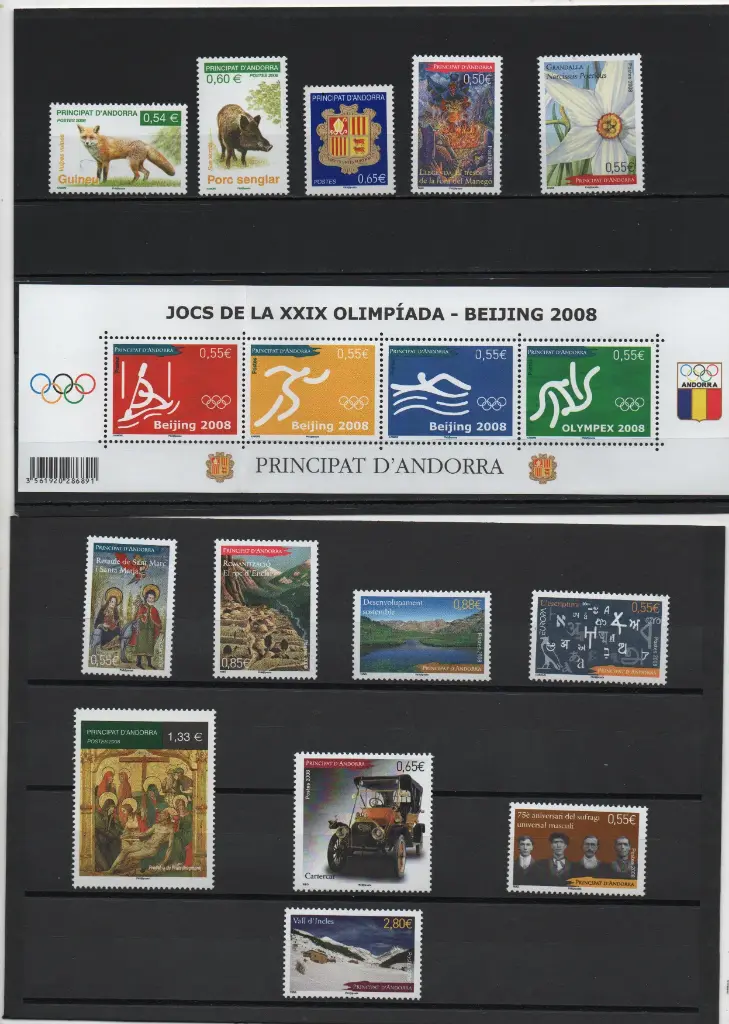 ANDORRA FRANCESA AÑO 2008 COMPLETO NUEVOS