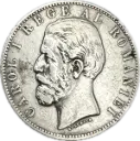 RUMANIA CAROL I DEL AÑO 1883 DE 5 LEI