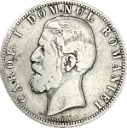 RUMANIA CAROL I DEL AÑO 1880 DE 5 LEI