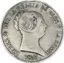 ESPAÑA ISABEL II DEL AÑO 1853 DE 10 REALES