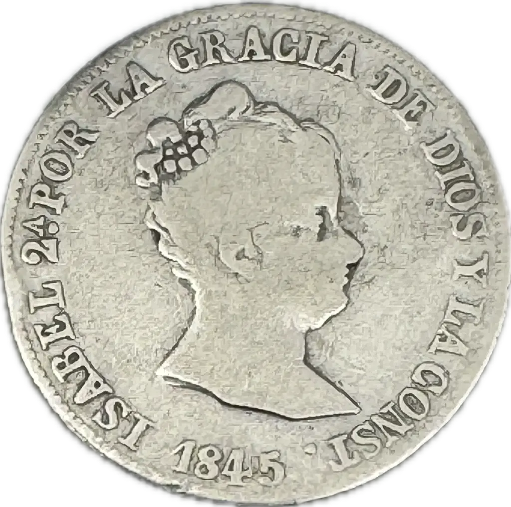 ESPAÑA ISABEL II DEL AÑO 1845 DE 4 REALES