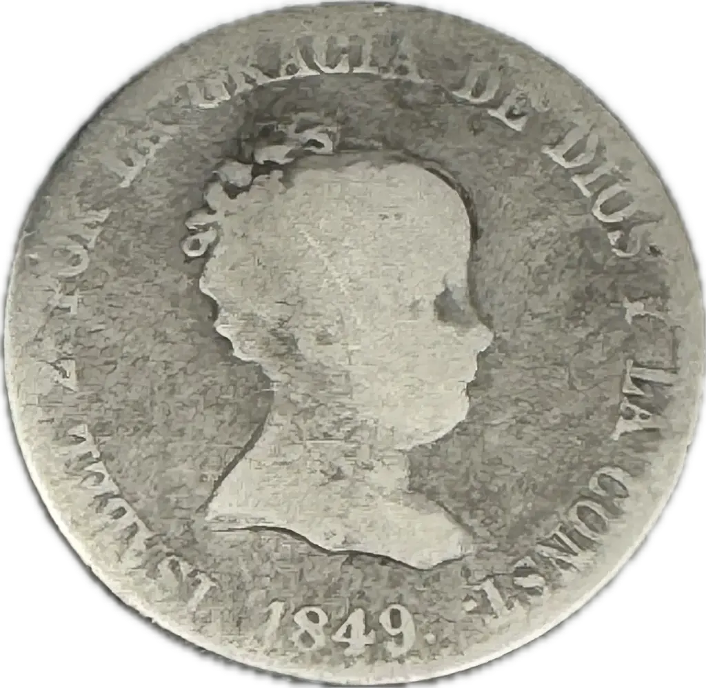 ESPAÑA ISABEL II DEL AÑO 1849 DE 4 REALES