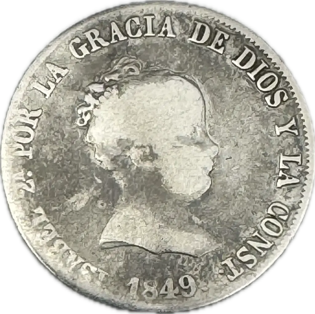 ESPAÑA ISABEL II DEL AÑO 1849 DE 4 REALES