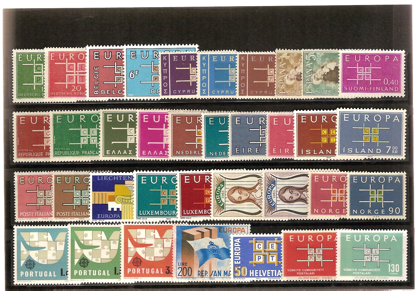 1963- SIGLES CEPT