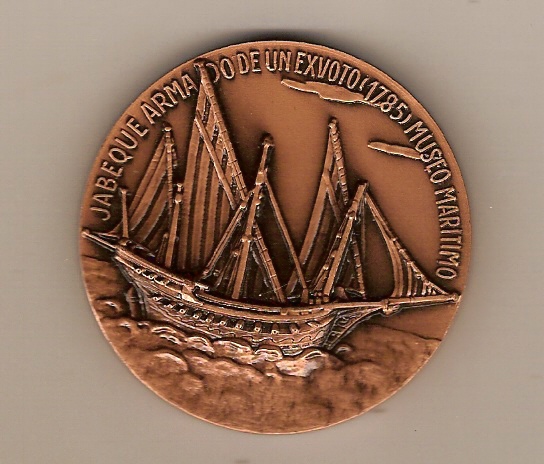 SPAIN COPPER MEDAL -11TH NAUTICAL SALON BARCELONA 1973