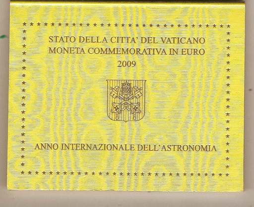 AÑO 2009- ESTUCHE DE MONEDA DE 2 EUROS CITTA DEL VATICANO