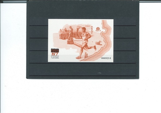 1987 EXPOSICION FILATELICA NACIONAL EXFILNA  GERONA. PRUEBA Nº 14