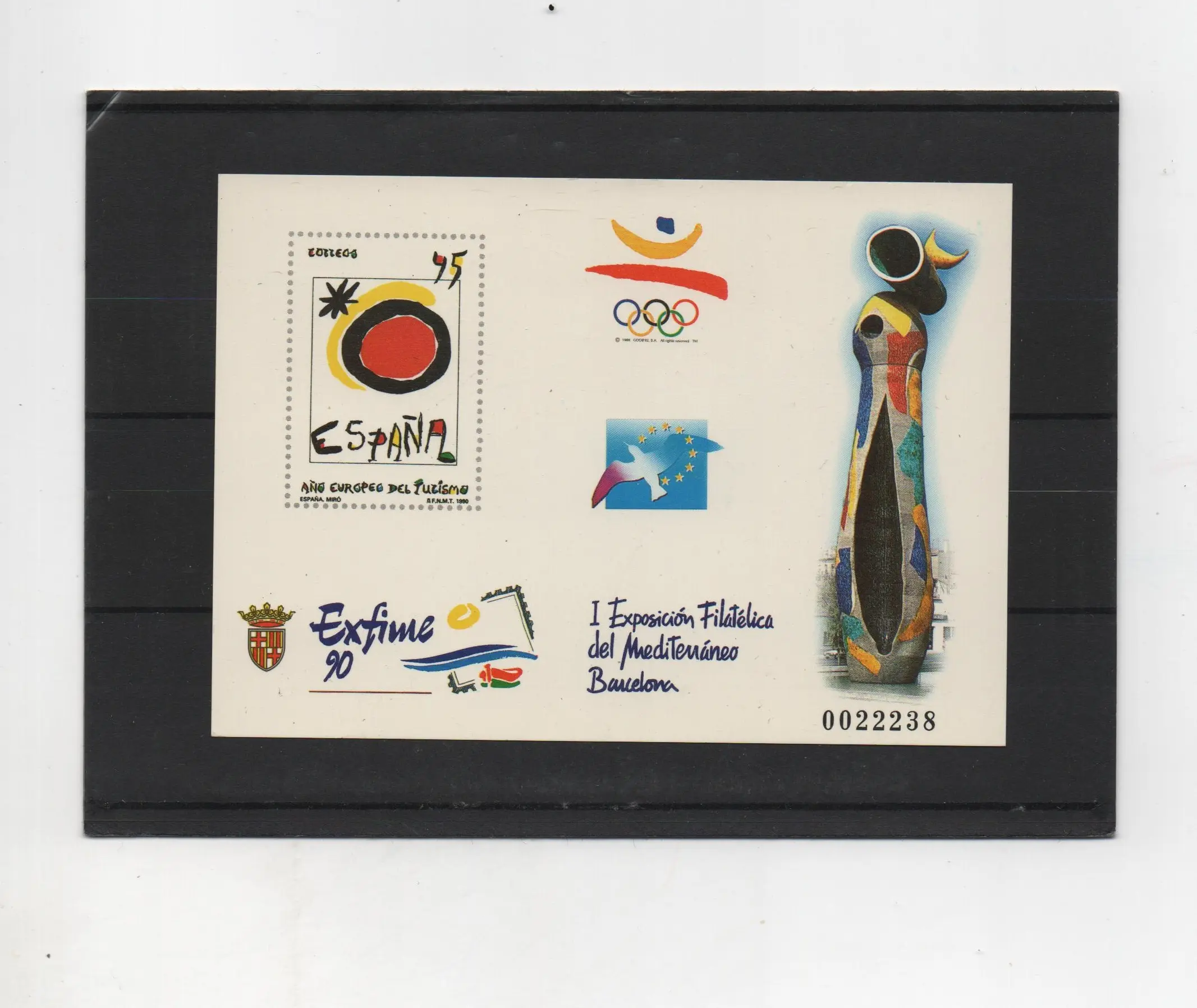 EXPOSICION FILATELICA RUMBO AL 92. AÑO 1990. PRUEBA Nº 22