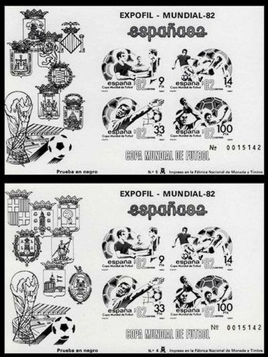 1982 COPA MUNDIAL DE FUTBOL. ESPAÑA . PRUEBA Nº 4/5