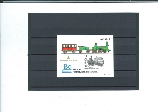 150 AÑOS DEL FERROCARRIL EN ESPAÑA. AÑO 1998. PRUEBA Nº 67