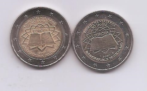 ALEMANIA DEL AÑO 2007 DE 2 EUROS CONMEMORATIVAS