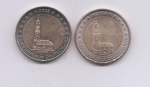 ALEMANIA DEL AÑO 2008 DE 2 EUROS CONMEMORATIVAS