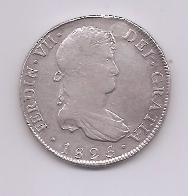 SPANIEN FERDINAND VII AUS DEM JAHR 1825 8 REALES