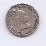 SPANIEN ISABEL II. AUS DEM JAHR 1847 1 REAL