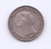 ESPAÑA ISABEL II DEL AÑO 1854 1 REAL