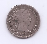 ESPAÑA ISABEL II DEL AÑO 1862 2 REALES