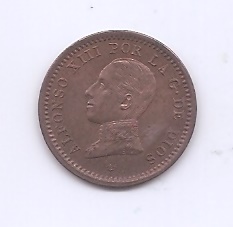ALFONSO XIII DEL AÑO 1911 *11 DE 2 CENTIMOS