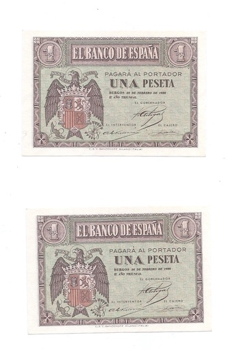ESTADO ESPAÑOL AÑO 1938 DE 1 PTS