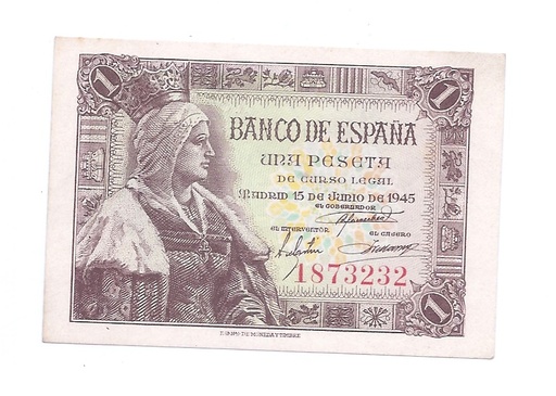 ESTADO ESPAÑOL AÑO 1945 DE 1 PTS
