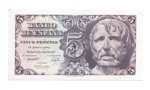 ESTADO ESPAÑOL AÑO 1947 DE 5 PTS